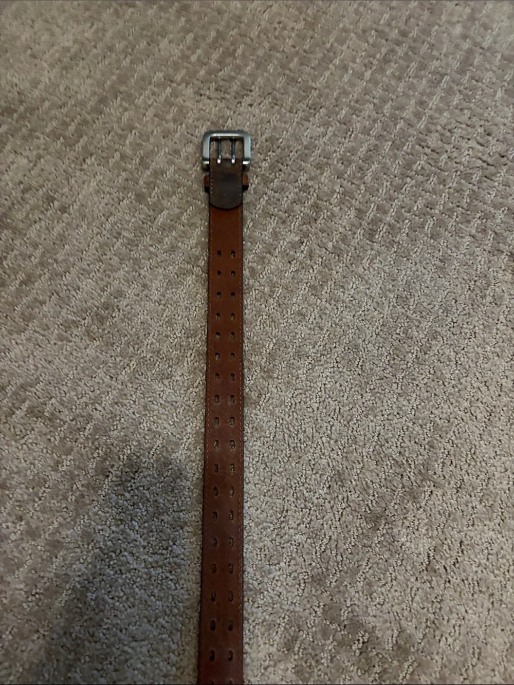 Boys brown leather belt
